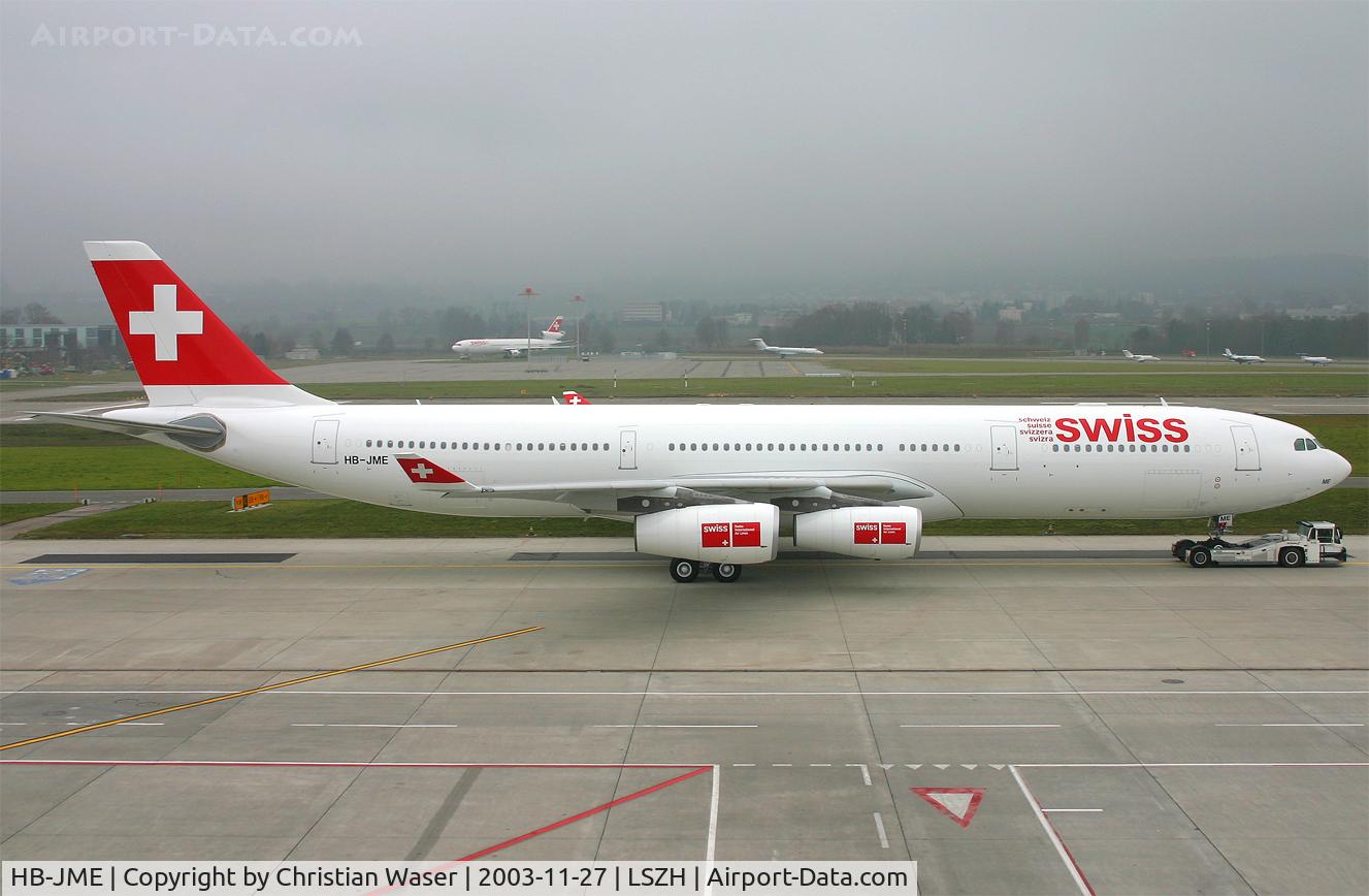 HB-JME, 2003 Airbus A340-313X C/N 559, Swiss