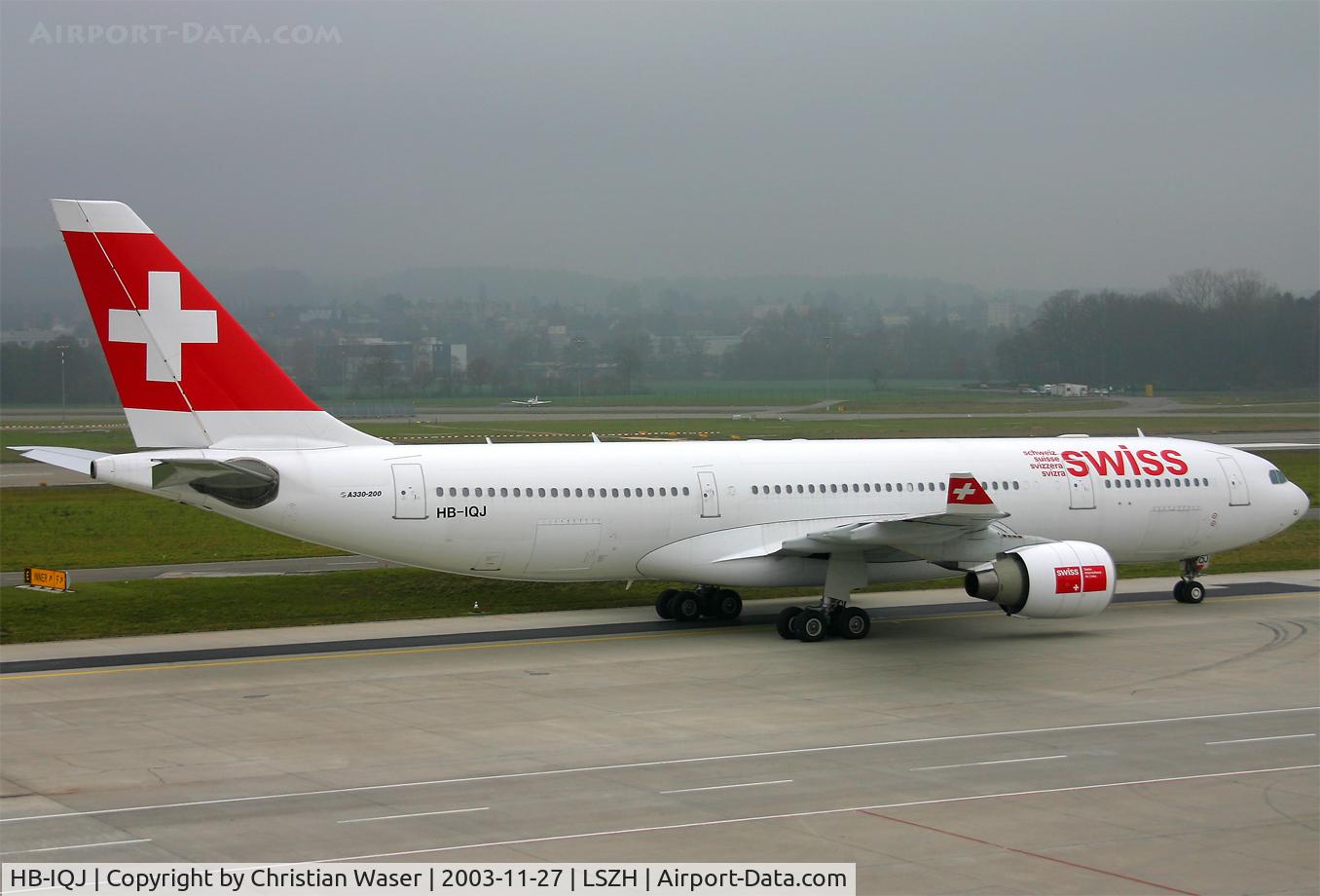 HB-IQJ, 1999 Airbus A330-223 C/N 294, Swiss