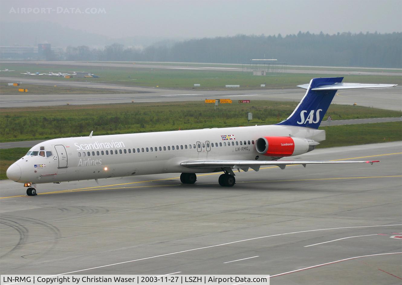 LN-RMG, 1998 McDonnell Douglas MD-87 (DC-9-87) C/N 49611, SAS