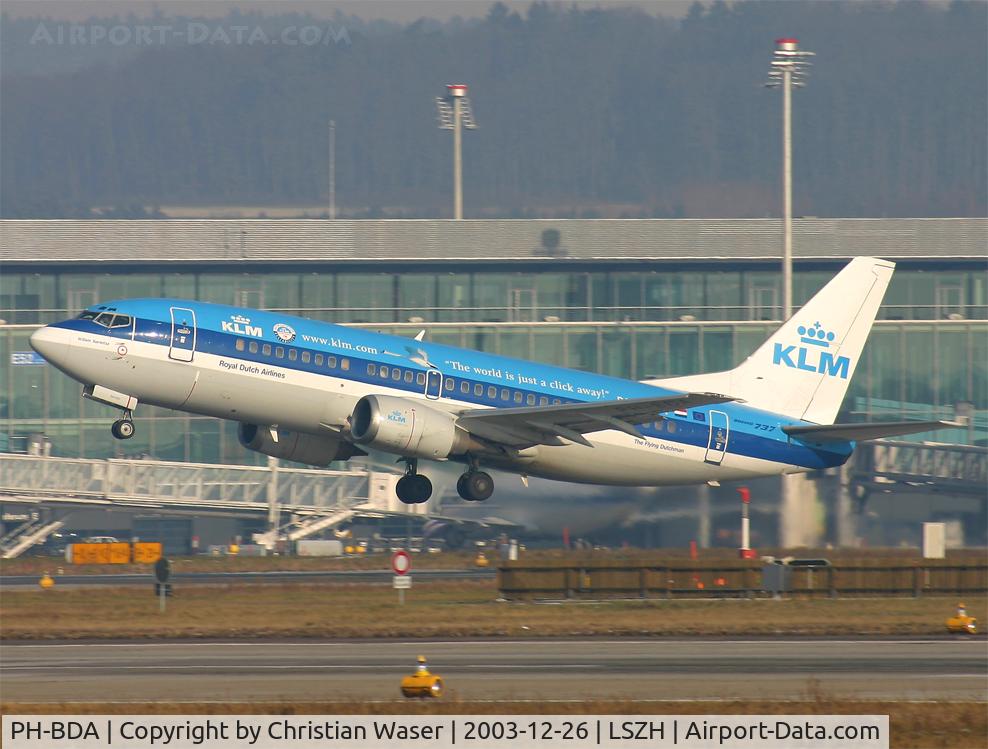 PH-BDA, 1986 Boeing 737-306 C/N 23537, KLM