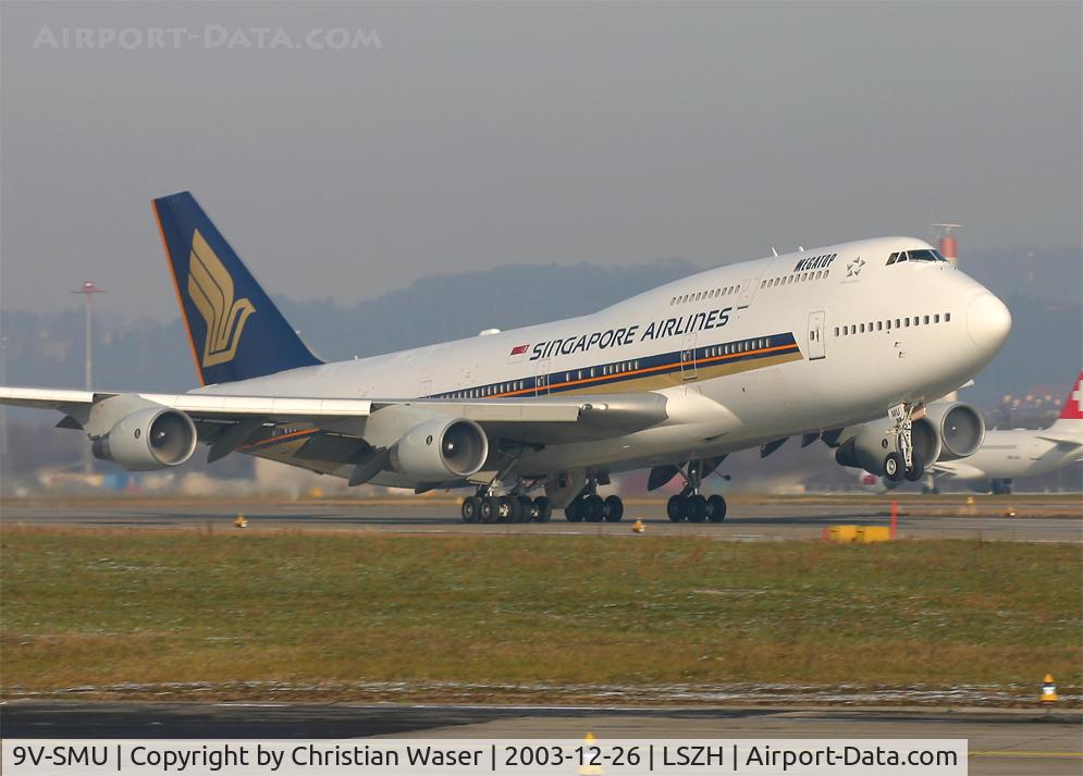 9V-SMU, 1993 Boeing 747-412 C/N 27068, Singapore Airlines