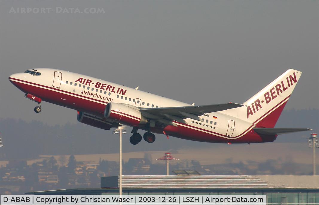 D-ABAB, 2001 Boeing 737-76Q C/N 30277, Air Berlin