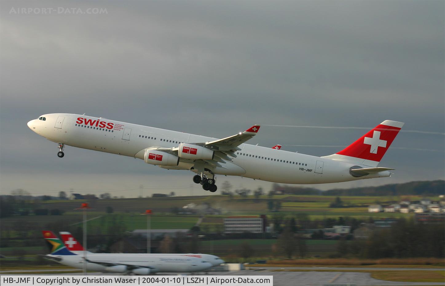 HB-JMF, 2003 Airbus A340-313X C/N 561, Swiss