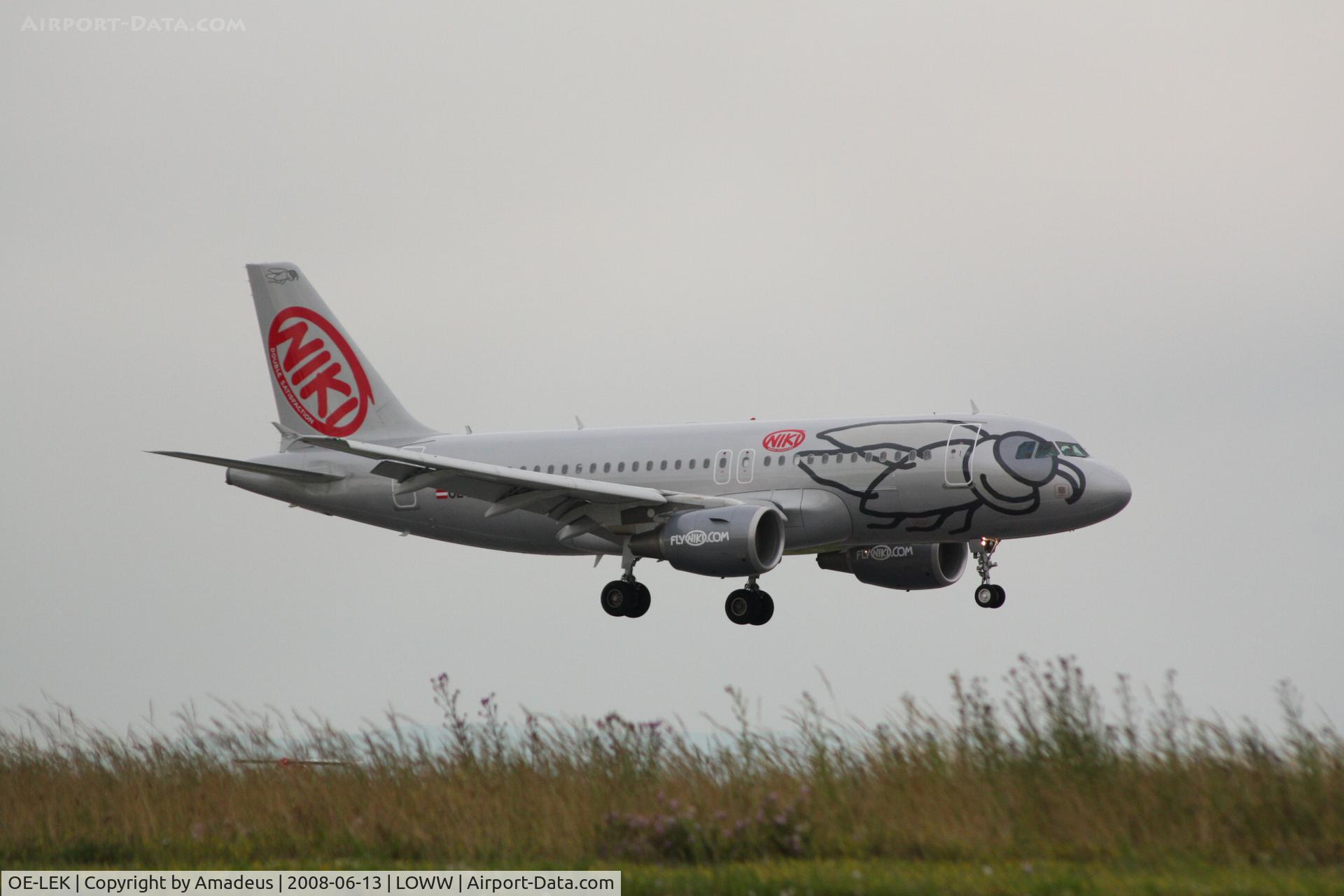 OE-LEK, 2007 Airbus A319-112 C/N 3019, Airbus A319 landing RWY34