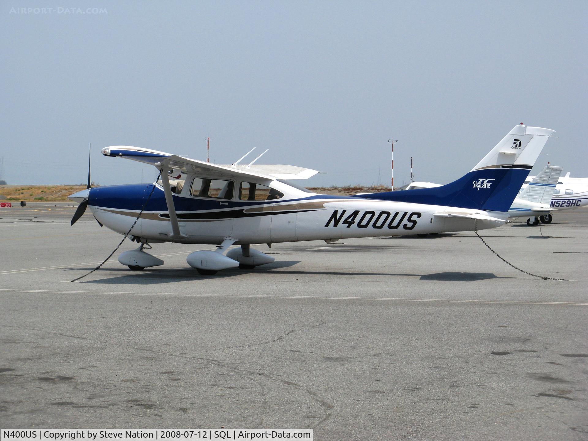 N400US, 2004 Cessna T182T Turbo Skylane C/N T18208276, 2004 Cessna T182T in smoky conditions @ San Carlos, CA