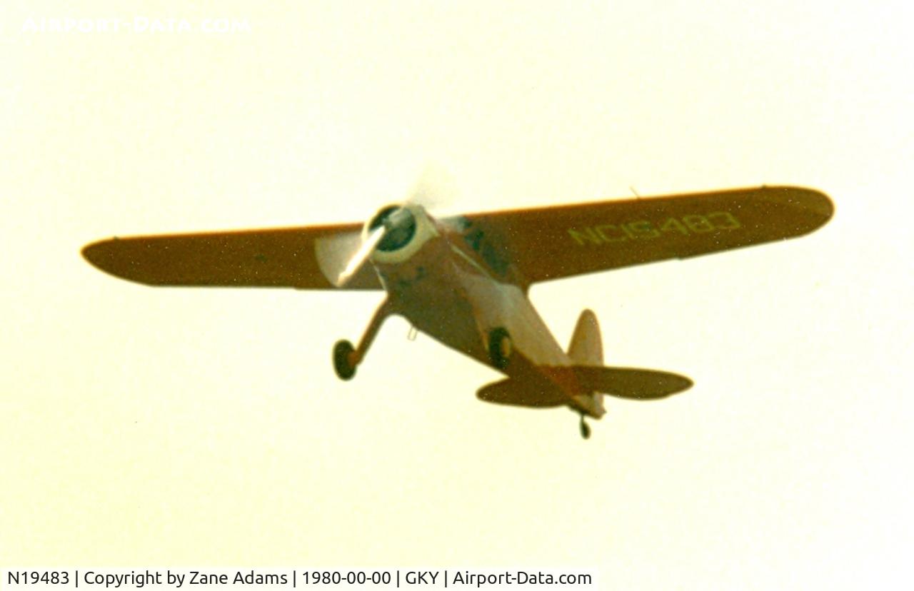N19483, 1938 Cessna C-165 Airmaster C/N 453, At Arlington Municipal