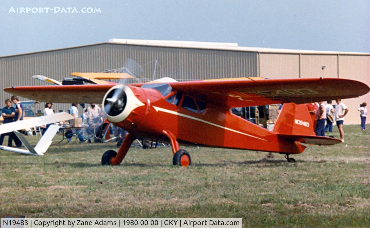 N19483, 1938 Cessna C-165 Airmaster C/N 453, At Arlington Municipal