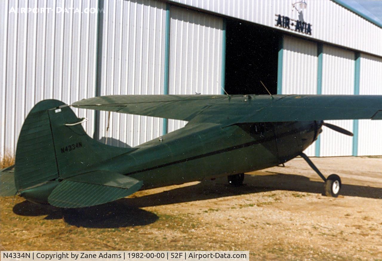 N4334N, 1947 Cessna 195 C/N 7075, At Aero Valley (Northwest Regional)