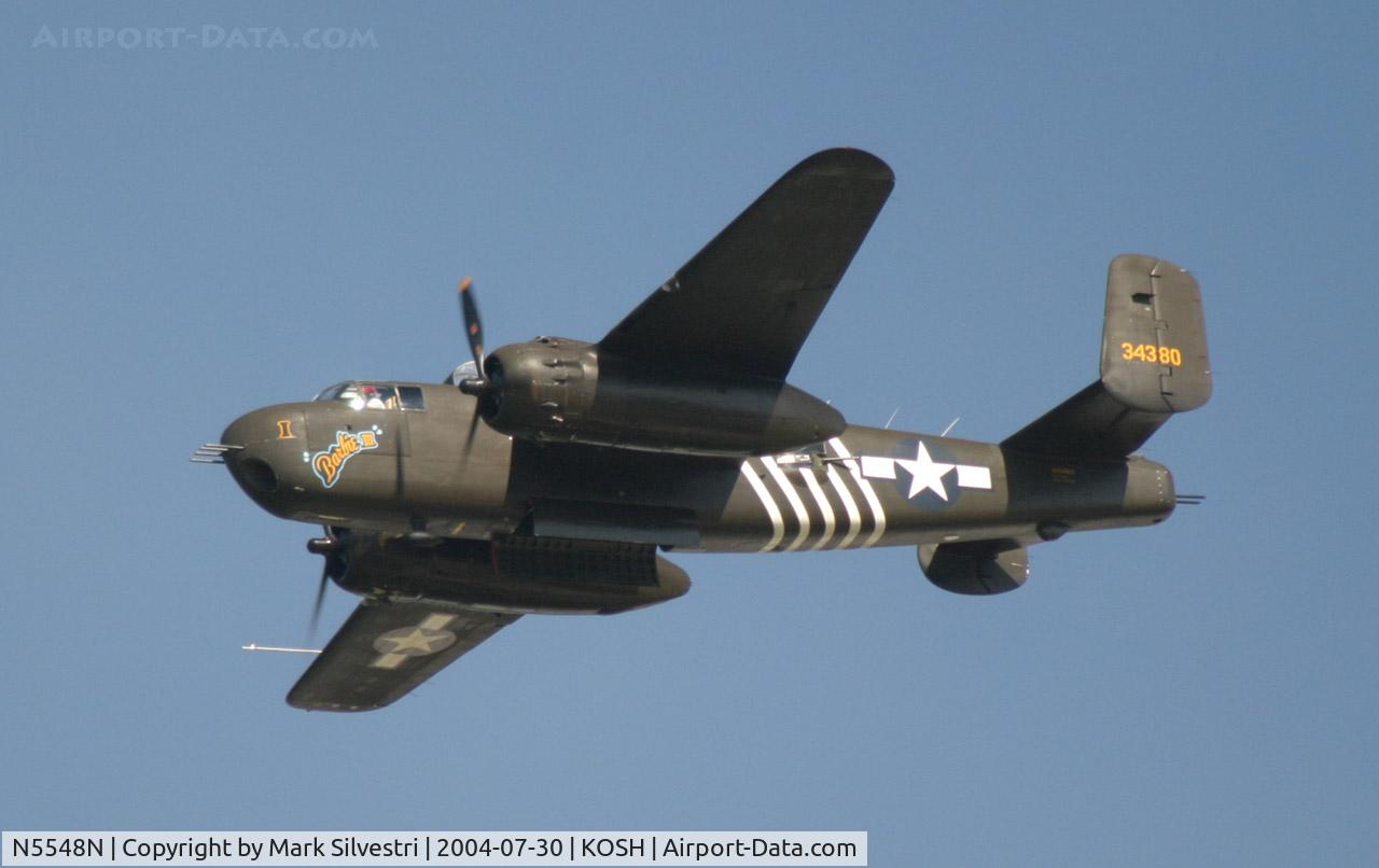 N5548N, 1943 North American B-25H Mitchell C/N 98-21107, Oshkosh 2004
