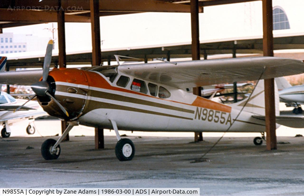 N9855A, 1950 Cessna 195A C/N 7548, At Dallas Addison