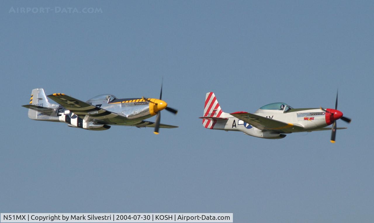 N51MX, 1944 North American F-51D Mustang C/N 45-11559, Oshkosh 2004