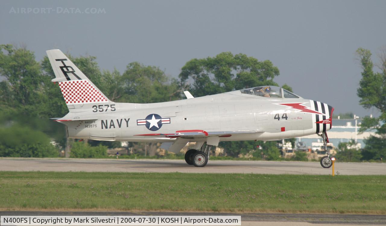 N400FS, 1958 North American AF-1E Fury C/N 244-83, Oshkosh 2004