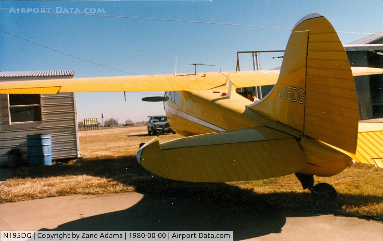 N195DG, 1950 Cessna 195 C/N 0000, At the former Luck Field, Ft. Worth, TX