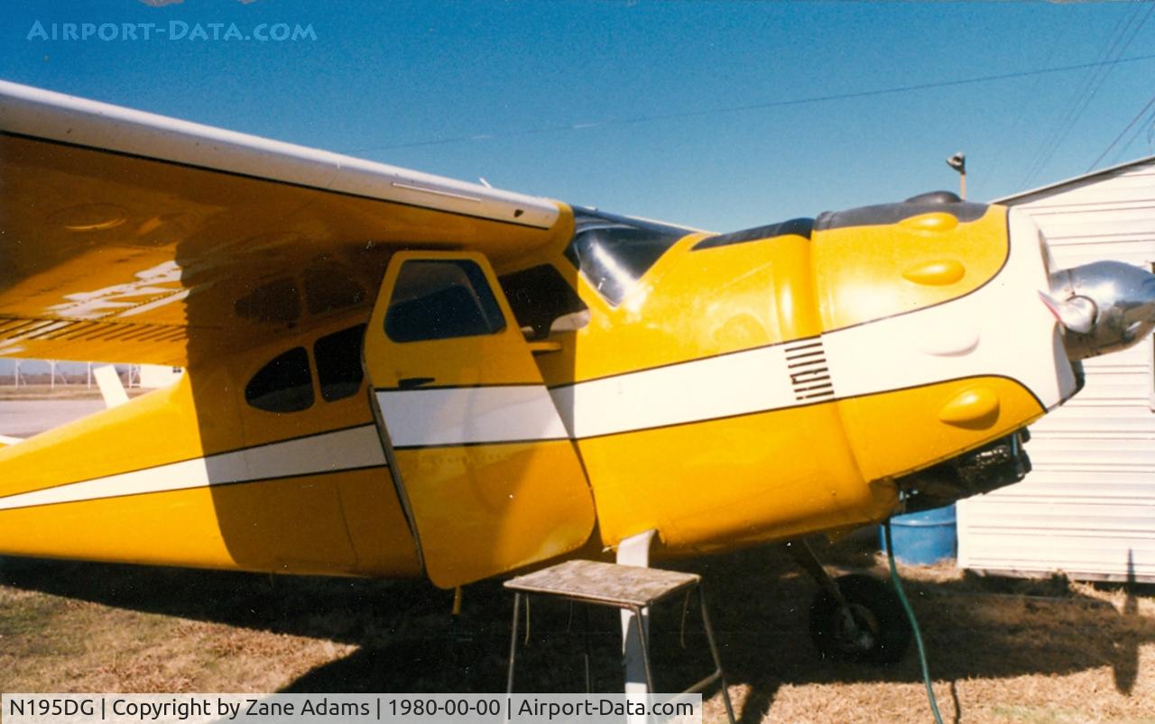 N195DG, 1950 Cessna 195 C/N 0000, At the former Luck Field, Ft. Worth, TX
