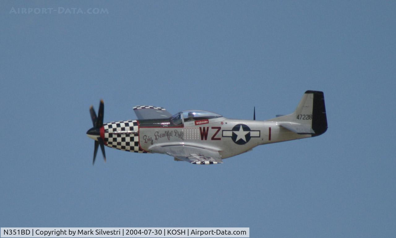 N351BD, 1944 North American F-51D Mustang C/N 44-85634, Oshkosh 2004