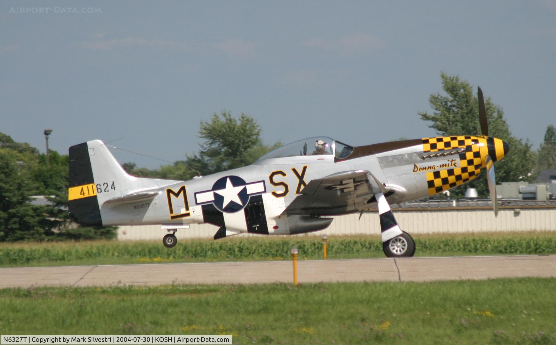 N6327T, 1962 North American F-51D Mustang C/N 44-74417A, Oshkosh 2004
