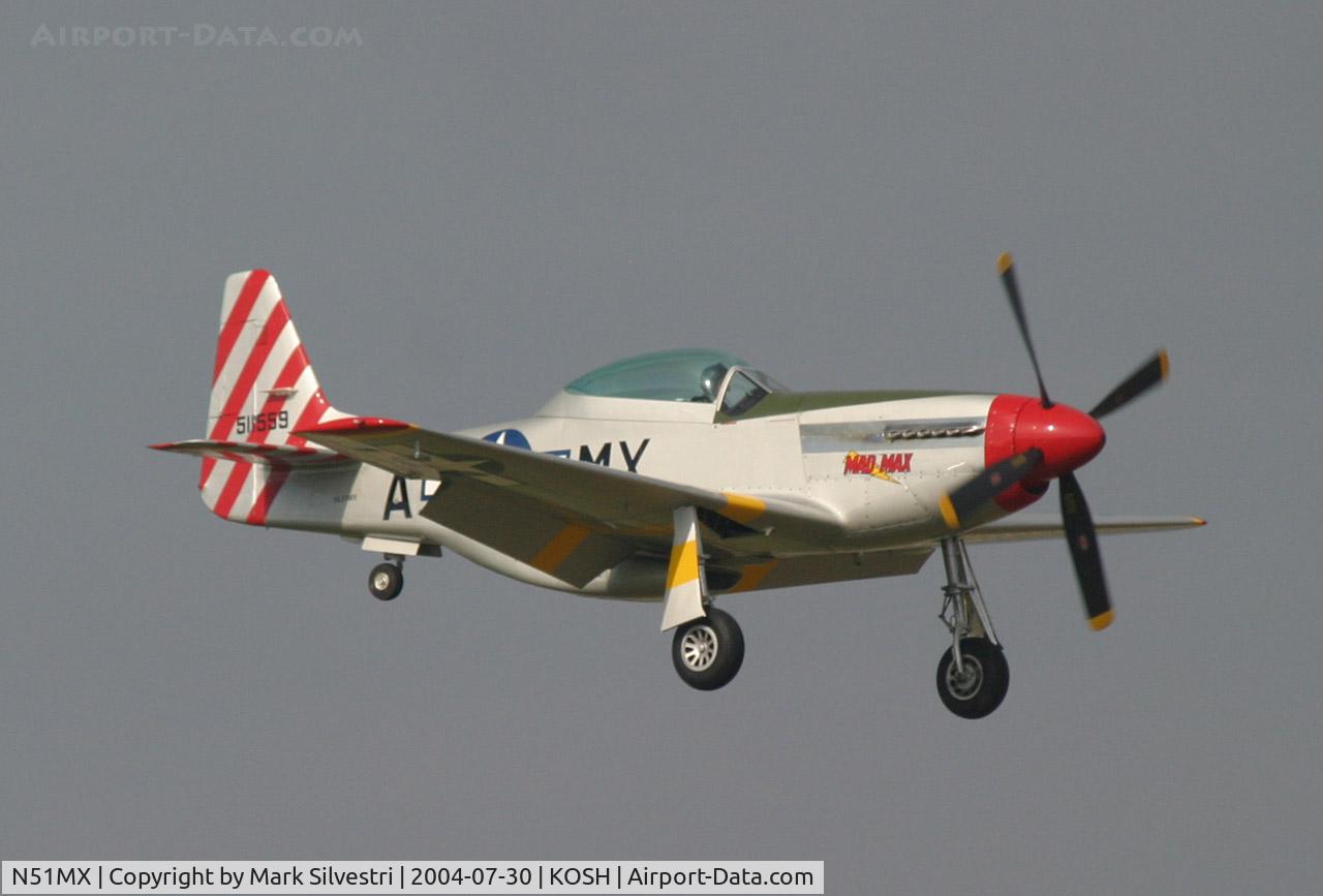 N51MX, 1944 North American F-51D Mustang C/N 45-11559, Oshkosh 2004