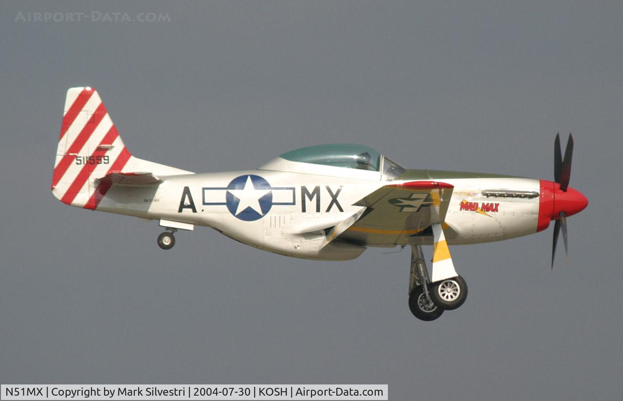 N51MX, 1944 North American F-51D Mustang C/N 45-11559, Oshkosh 2004