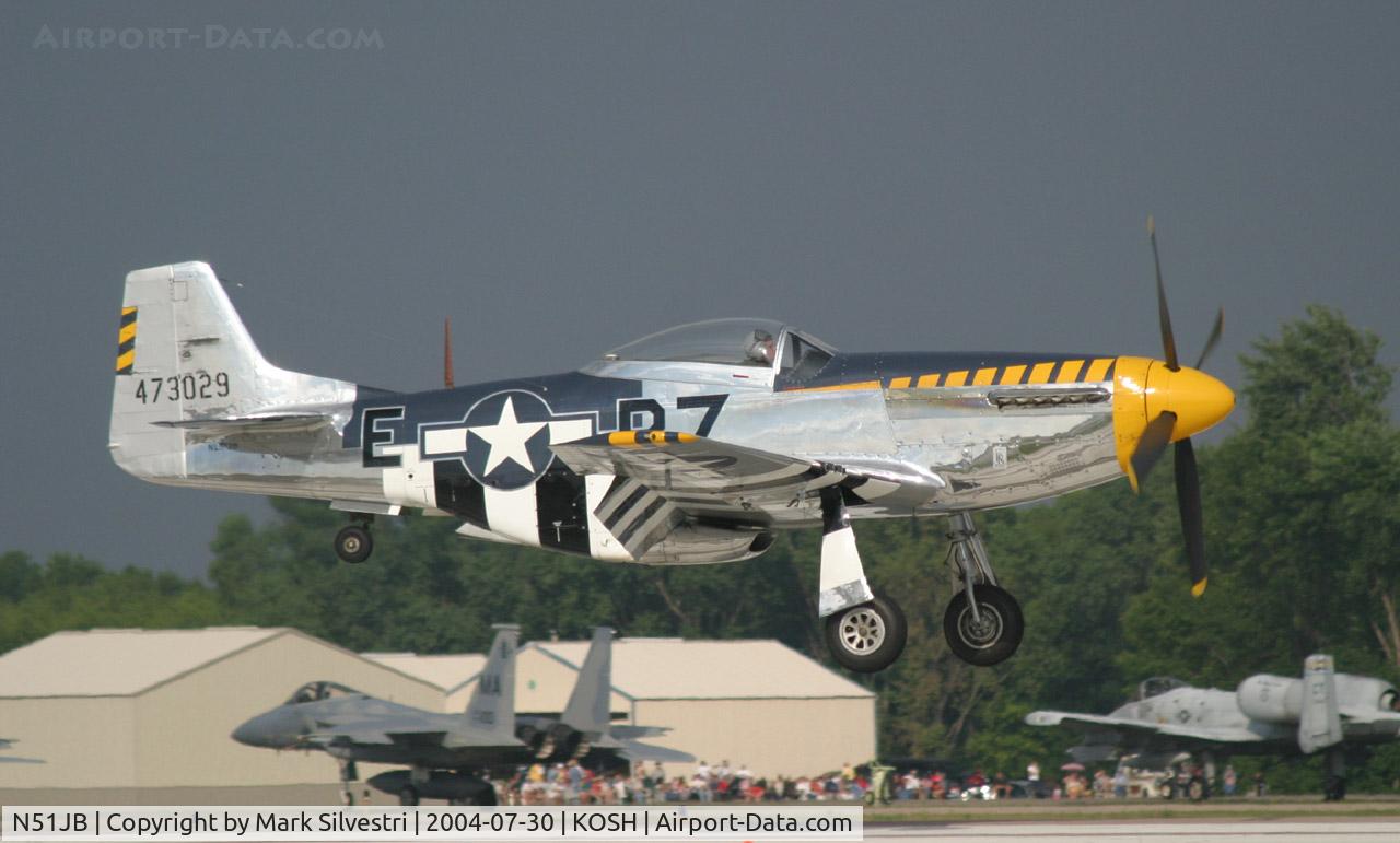 N51JB, 1944 North American P-51D Mustang C/N 122-39488, Oshkosh 2004