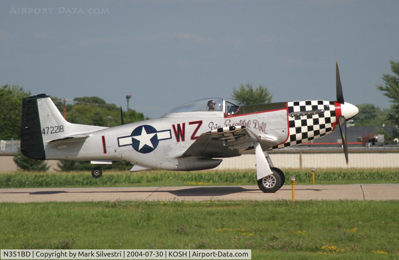 N351BD, 1944 North American F-51D Mustang C/N 44-85634, Oshkosh 2004