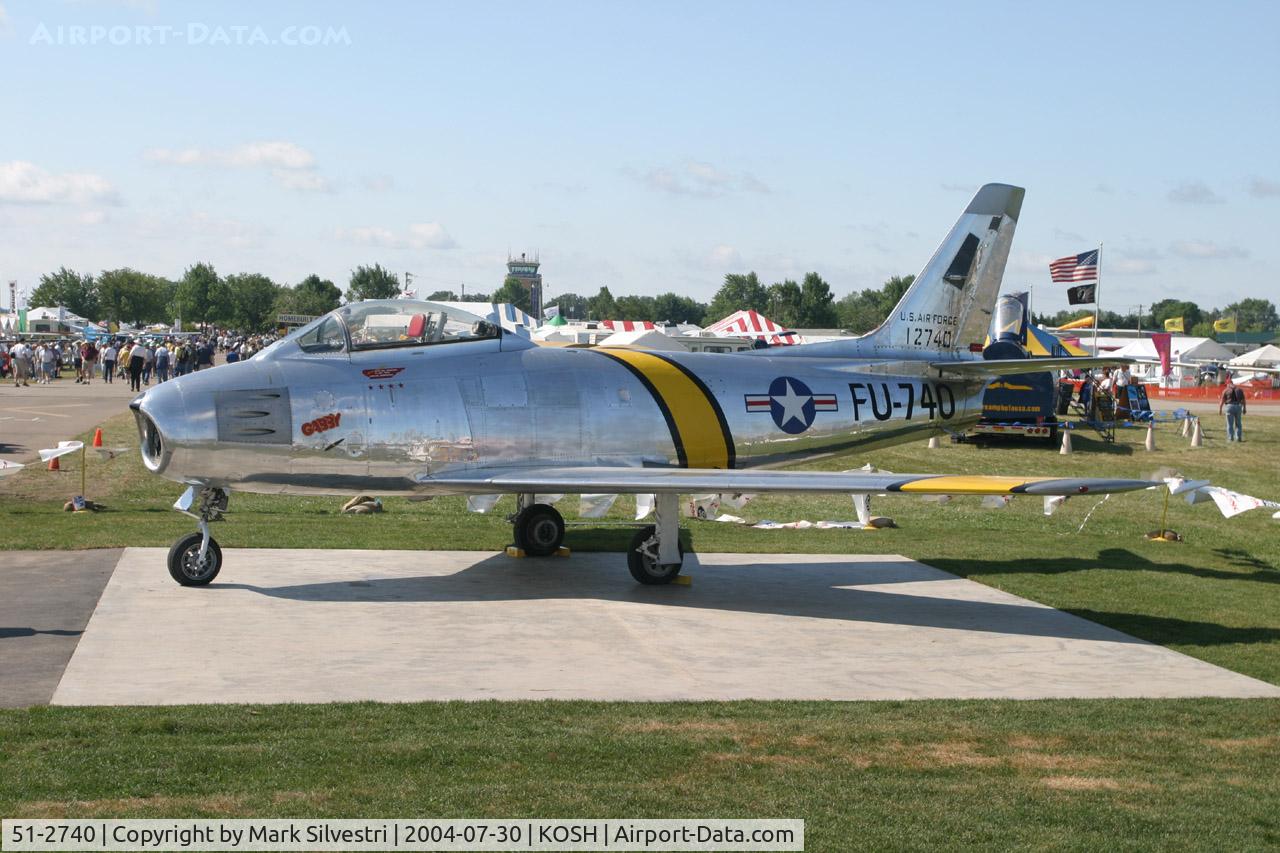 51-2740, 1951 North American F-86E Sabre C/N 172-23, Oshkosh 2004