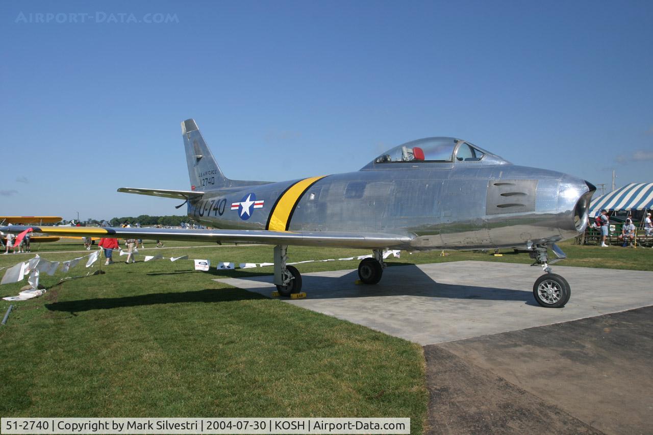 51-2740, 1951 North American F-86E Sabre C/N 172-23, Oshkosh 2004