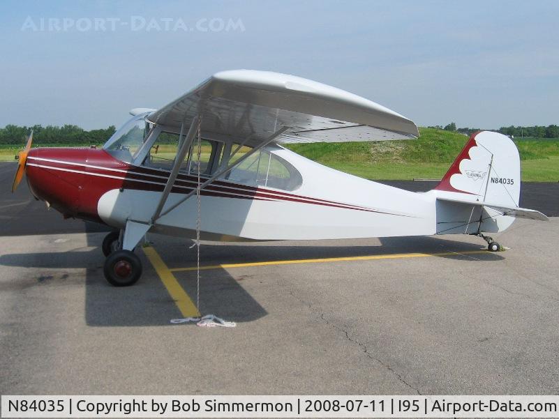 N84035, 1946 Aeronca 7AC Champion C/N 7AC-2722, Nice Champ on the ramp in Kenton, OH