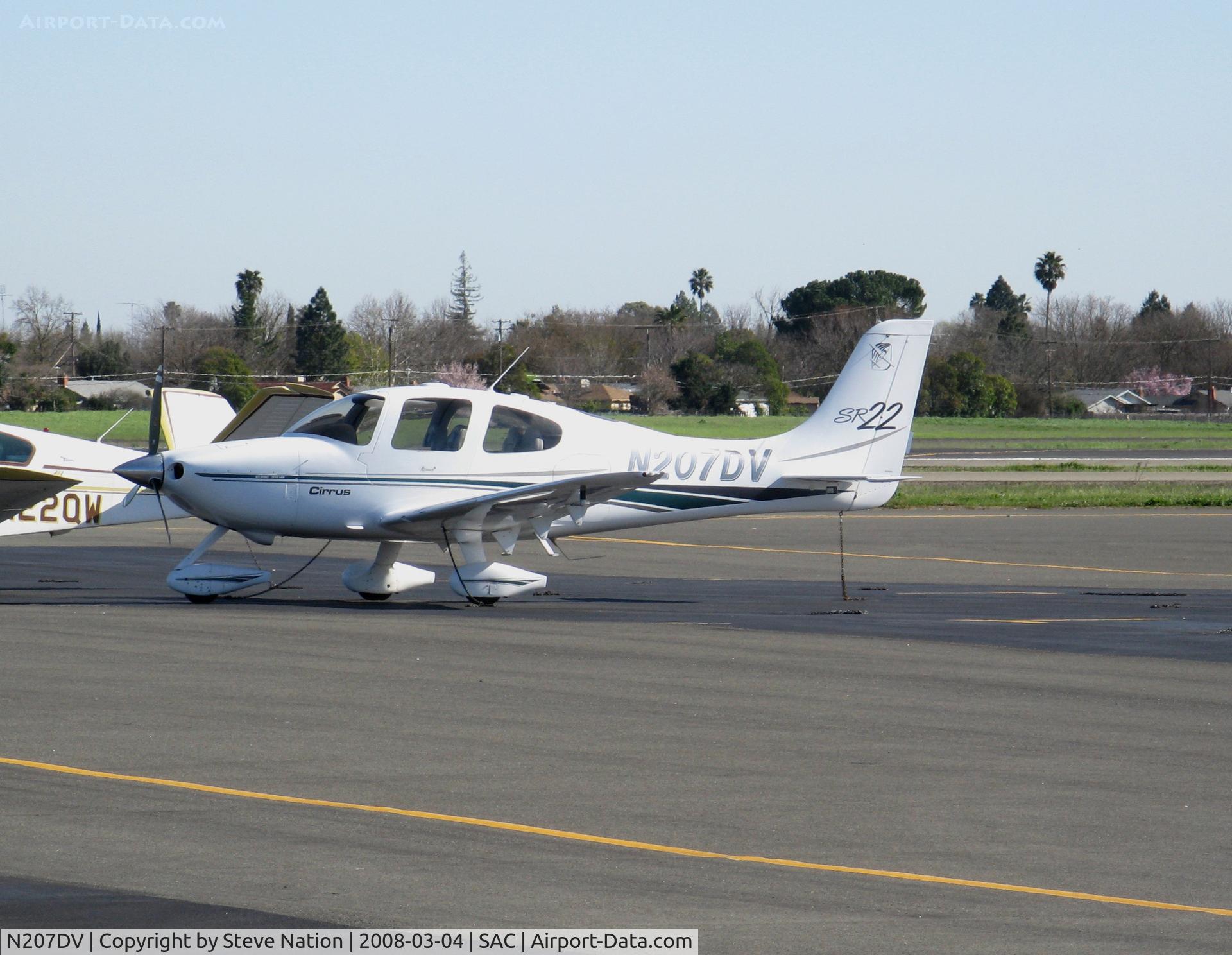 N207DV, 2002 Cirrus SR22 C/N 0183, 2002 Cirrus Design Corp SR22 @ Sacramento Executive Airport, CA
