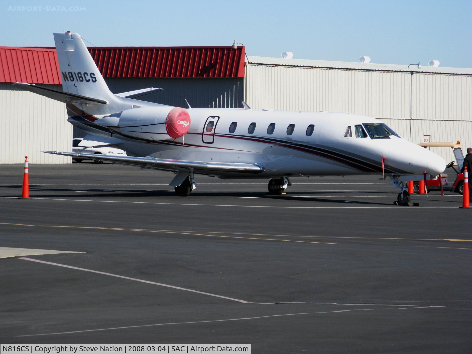 N816CS, 2001 Cessna 560XL Citation Excel C/N 560-5153, Ventura, CA-based CHF Express 2001 Cessna 560XL @ Sacramento Executive Airport, CA