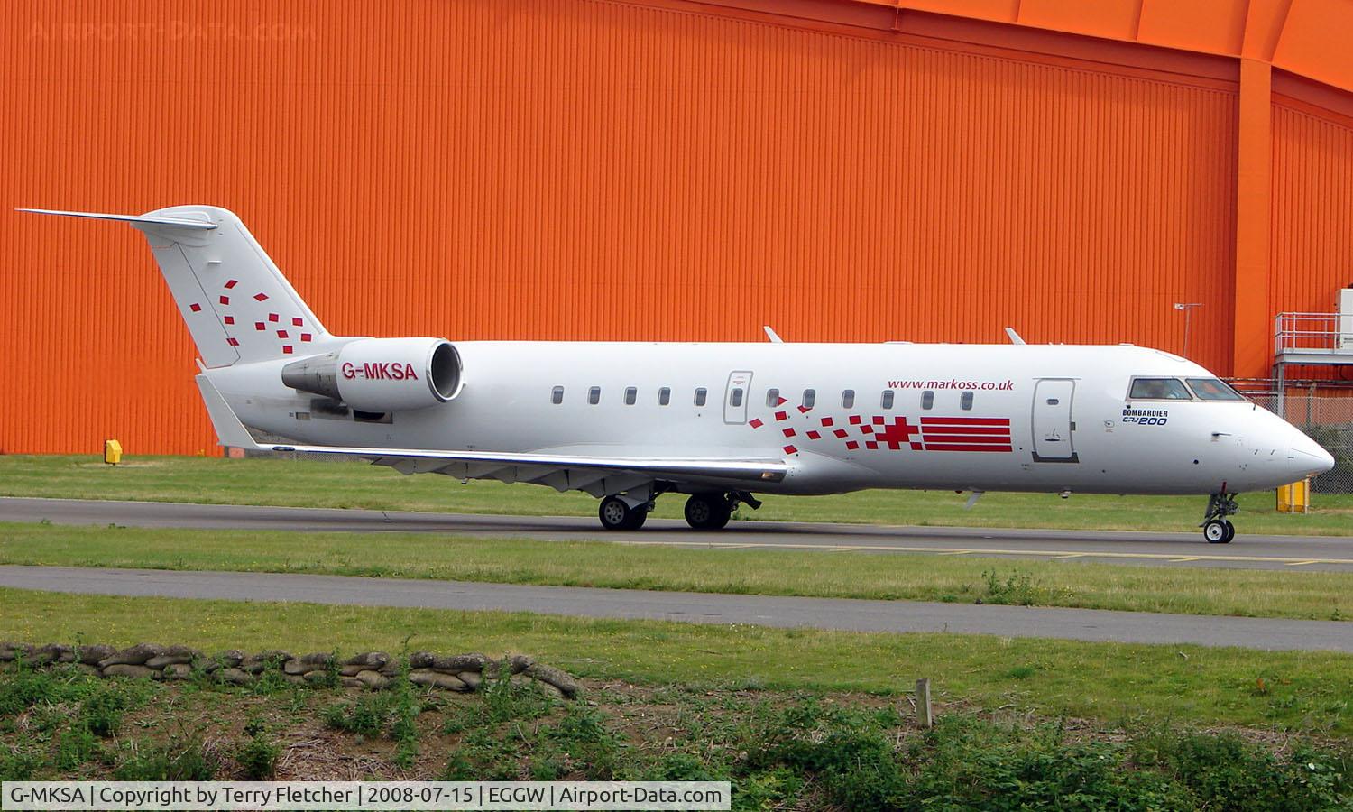 G-MKSA, 1998 Bombardier CRJ-200LR (CL-600-2B19) C/N 7283, Recently re-registered CLRJ on the British Register