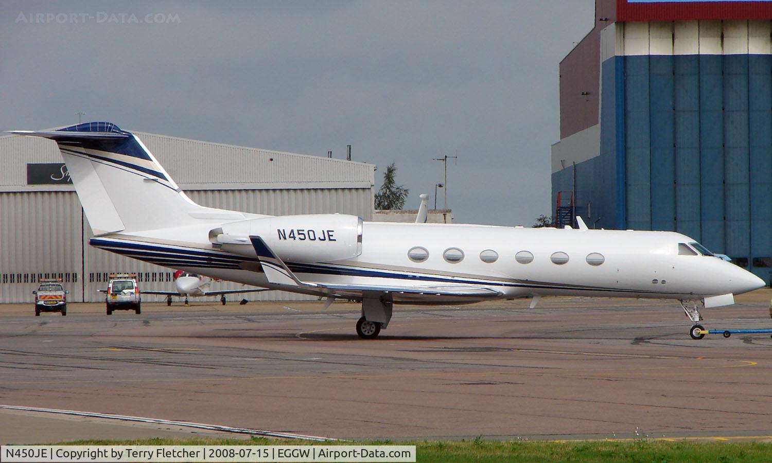 N450JE, 1993 Gulfstream Aerospace Gulfstream IV-SP C/N 1233, Gulfstream IV at Luton