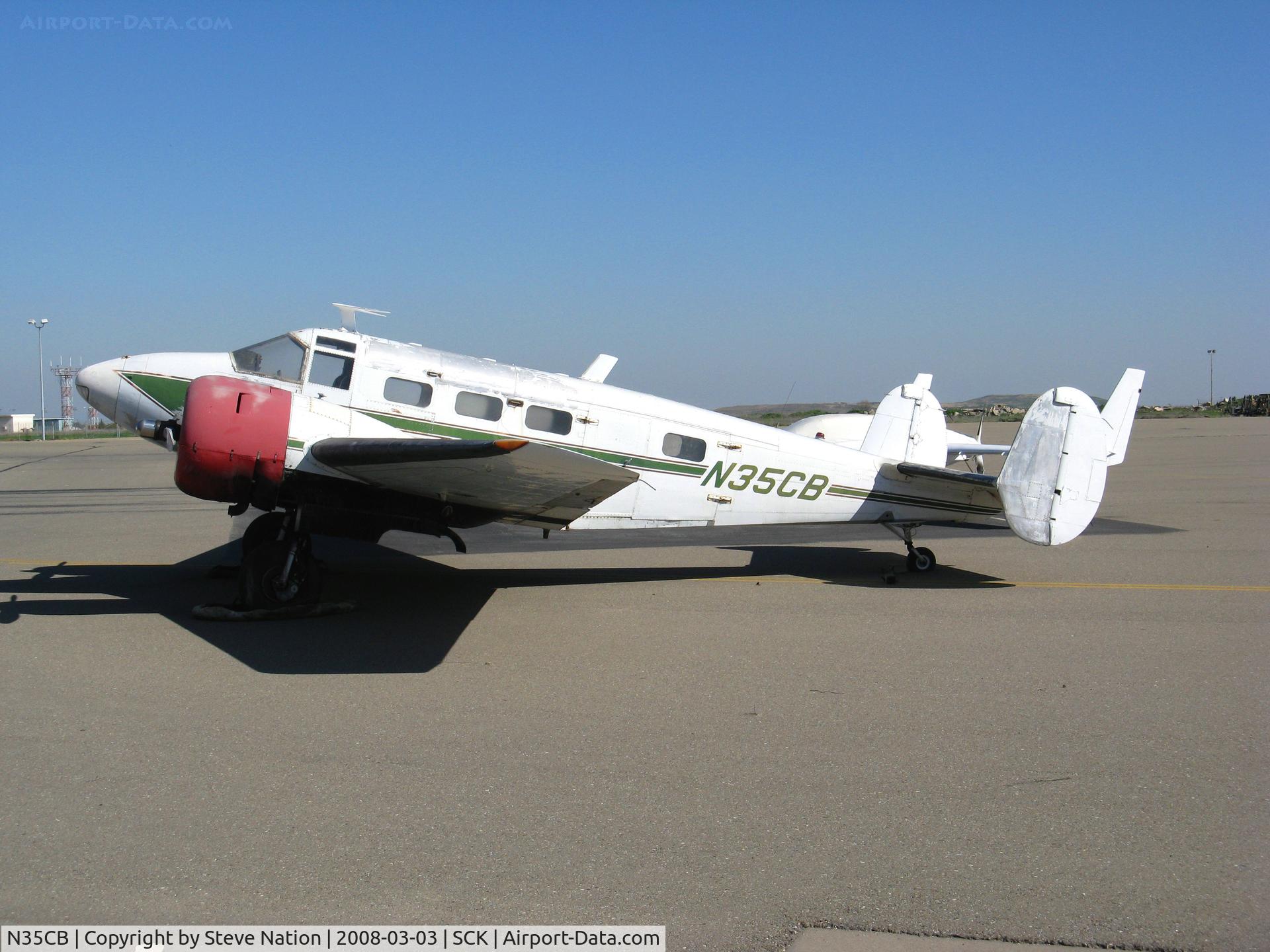 N35CB, 1952 Beech C-45H Expeditor C/N AF-745, 1952 Beech C-45H @ Stockton Municipal Airport, CA