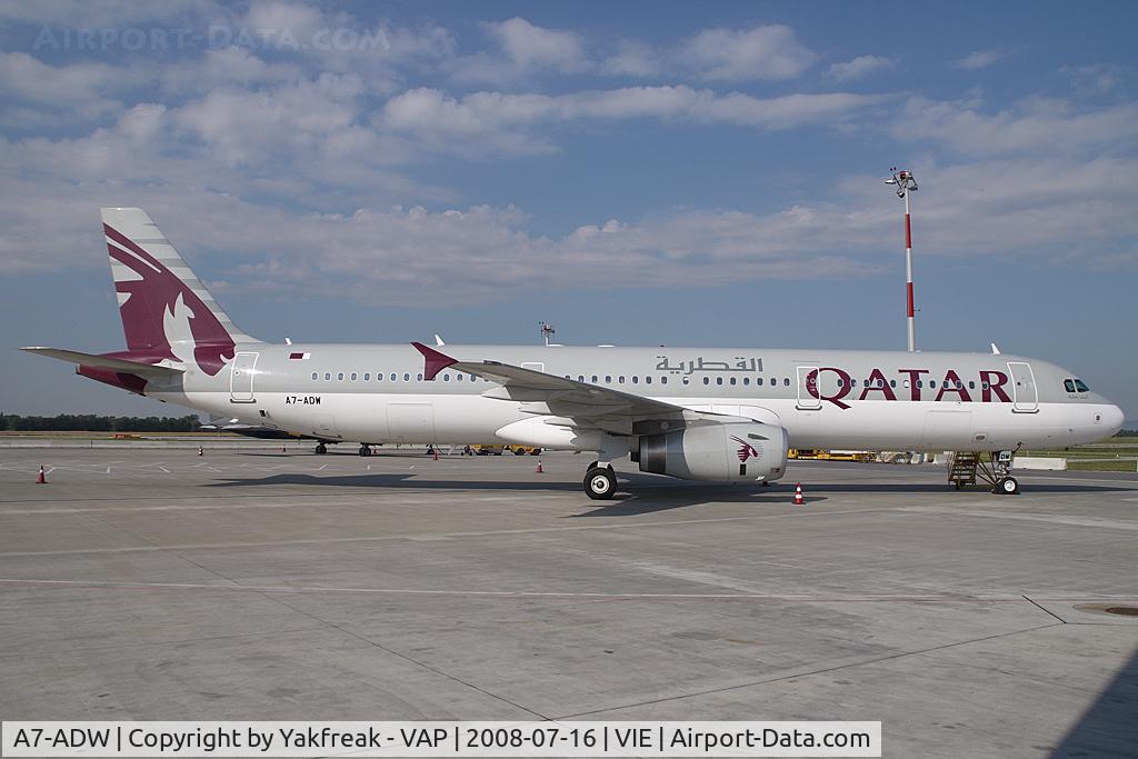 A7-ADW, 2008 Airbus A321-231 C/N 3369, Qatar Airways Airbus 321