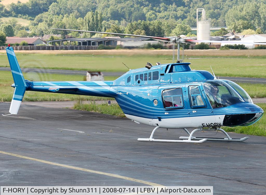 F-HORY, Bell 206B JetRanger III C/N 4587, Ready for departure after refuelling here... Nice helicopter !