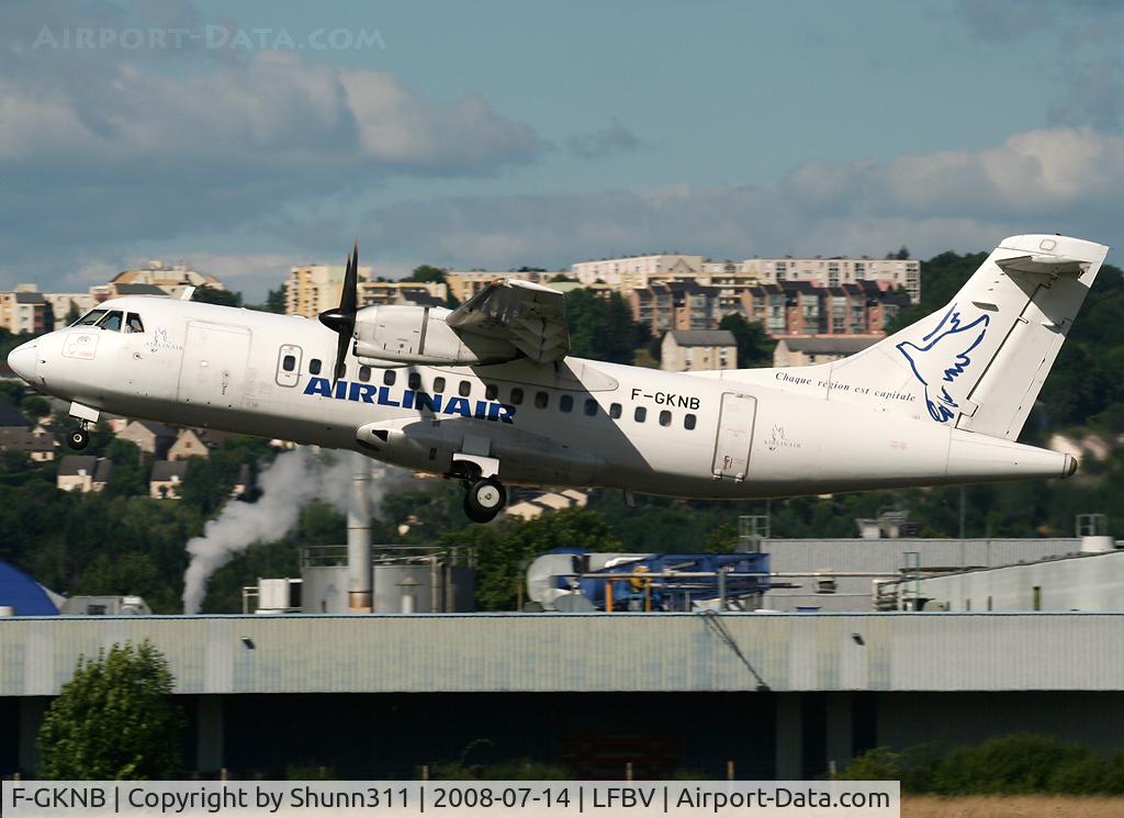 F-GKNB, 1990 ATR 42-300 C/N 226, On take off rwy 32