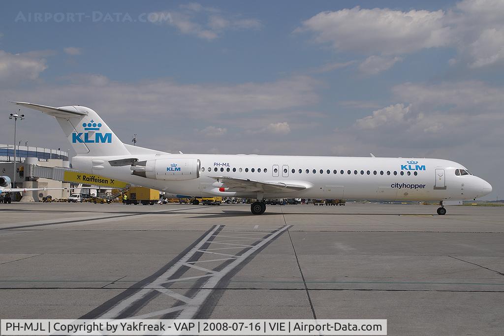 PH-MJL, 1994 Fokker 100 (F-28-0100) C/N 11527, KLM Fokker 100
