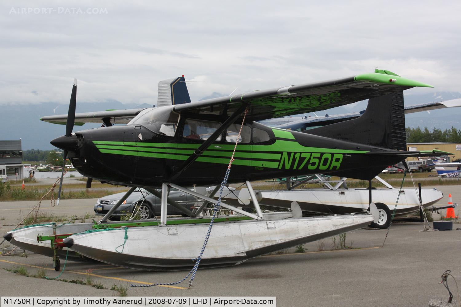 N1750R, 1974 Cessna A185F Skywagon 185 C/N 18502470, General Aviation parking area at Anchorage