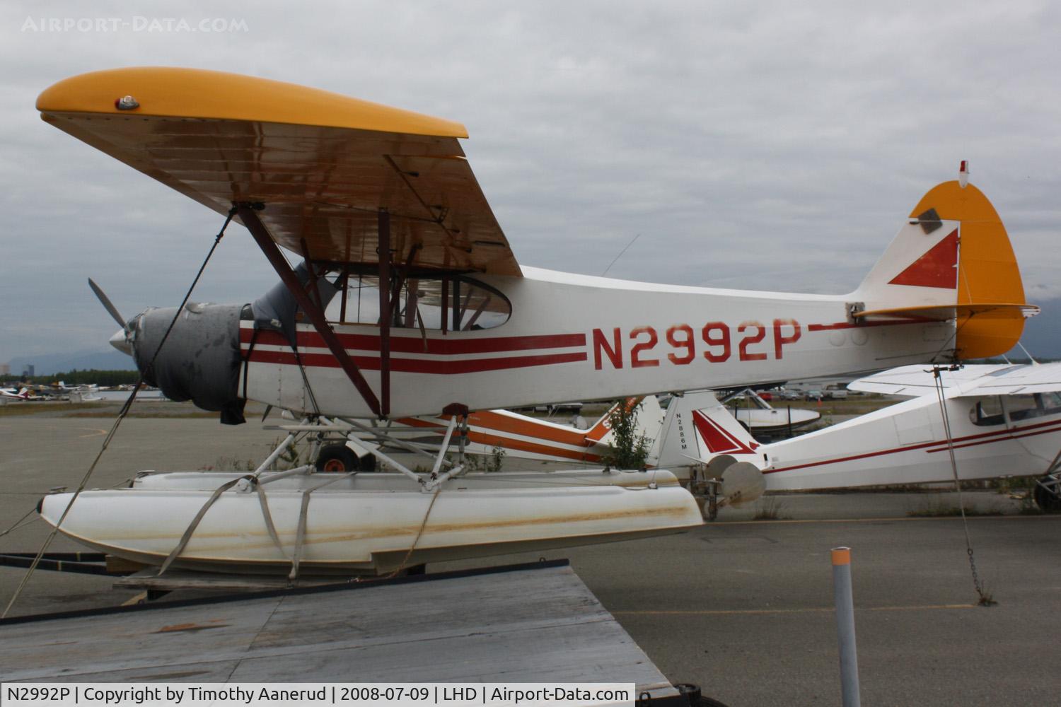 N2992P, 1955 Piper PA-18-150 Super Cub C/N 18-4505, General Aviation parking area at Anchorage
