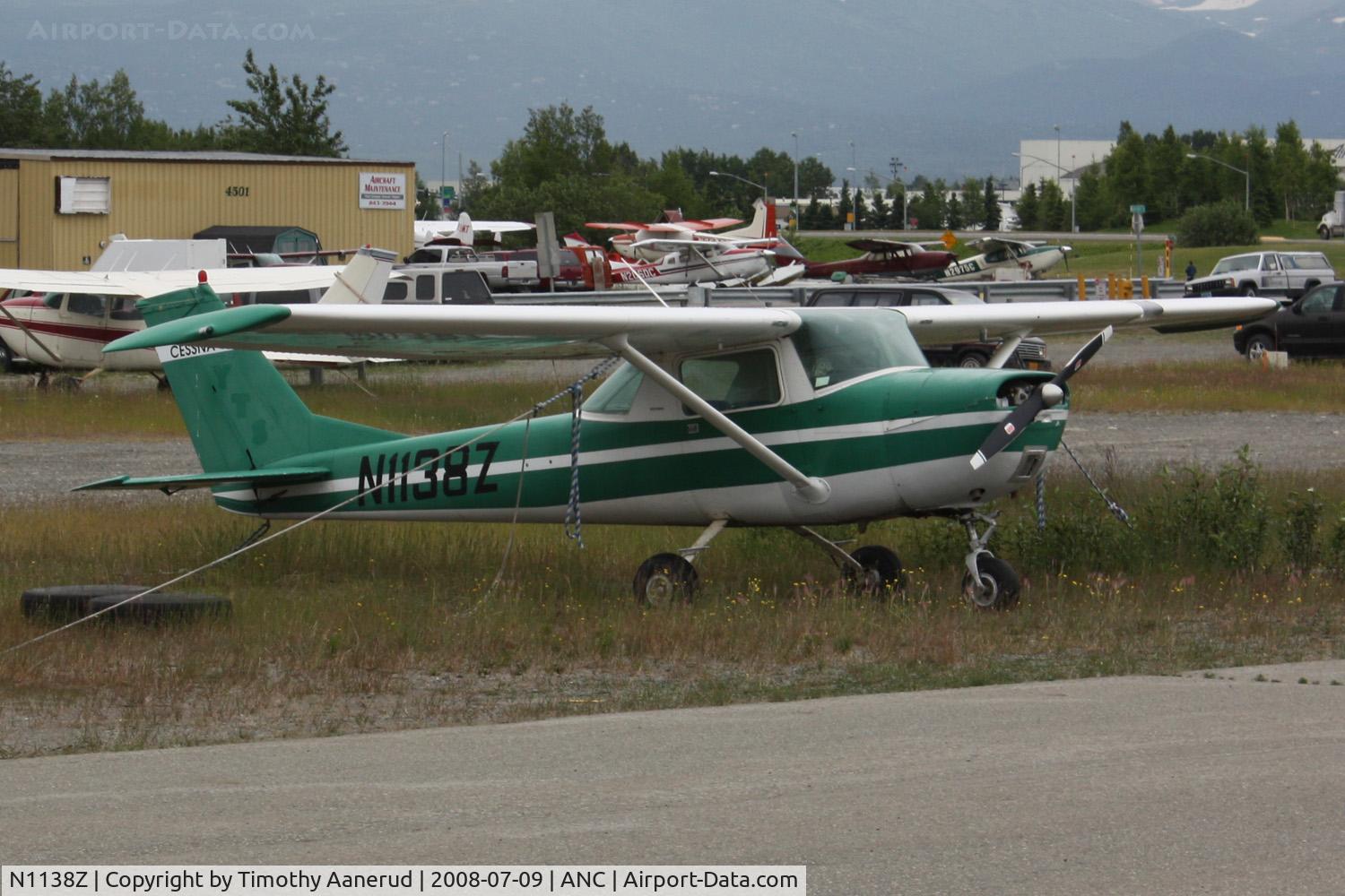 N1138Z, 1969 Cessna 150J C/N 15069760, 1969 Cessna 150J, c/n 15069760, General Aviation parking area at Anchorage