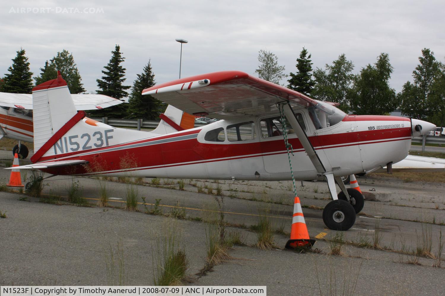 N1523F, 1965 Cessna 185D Skywagon C/N 185-0866, General Aviation parking area at Anchorage