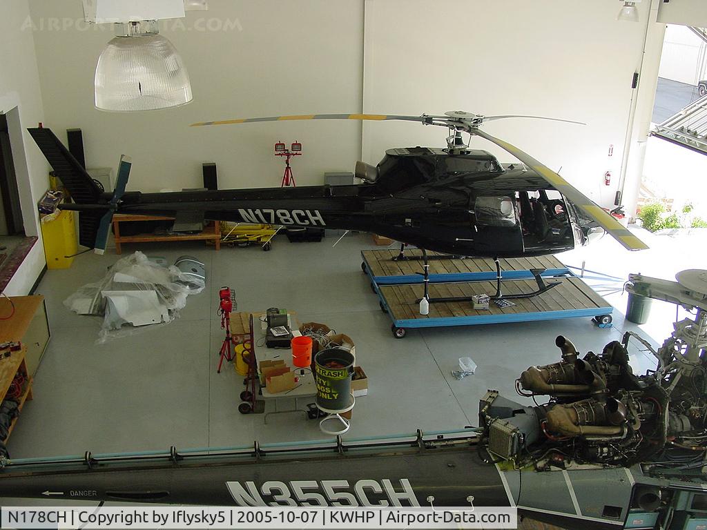 N178CH, 1987 Aerospatiale AS-350B-2 Ecureuil C/N 2042, N178CH undergoing maintenance