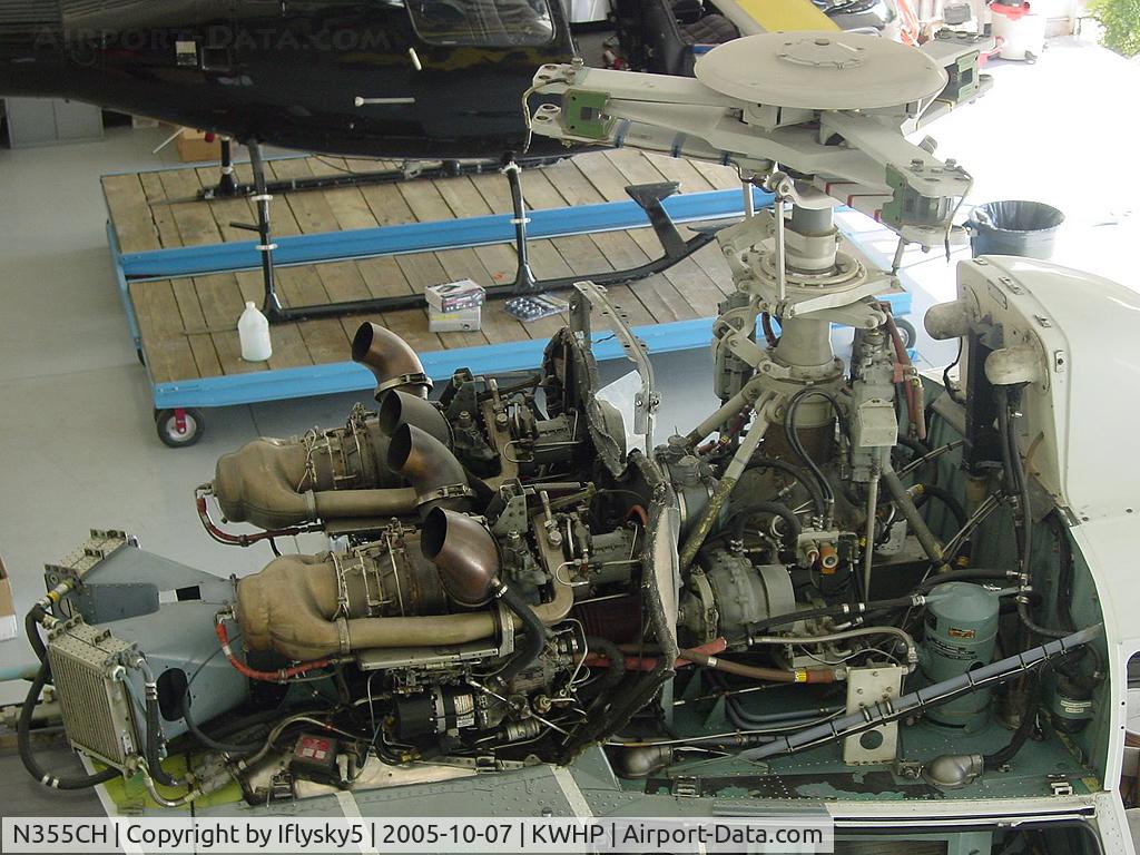 N355CH, 1989 Aerospatiale AS-355F-2 Ecureuil 2 C/N 5423, N355CH AS-355 F2 twin turbine engine necelle