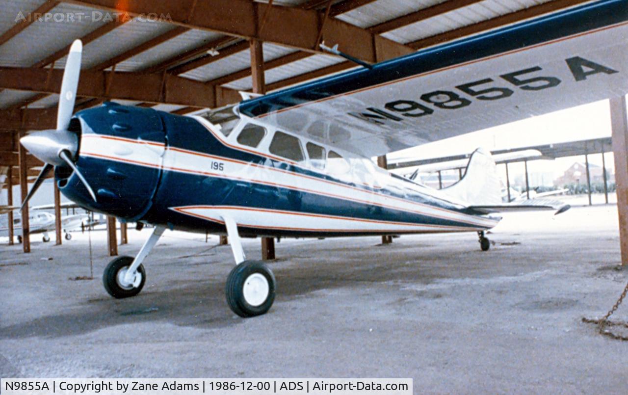 N9855A, 1950 Cessna 195A C/N 7548, At Dallas Addison
