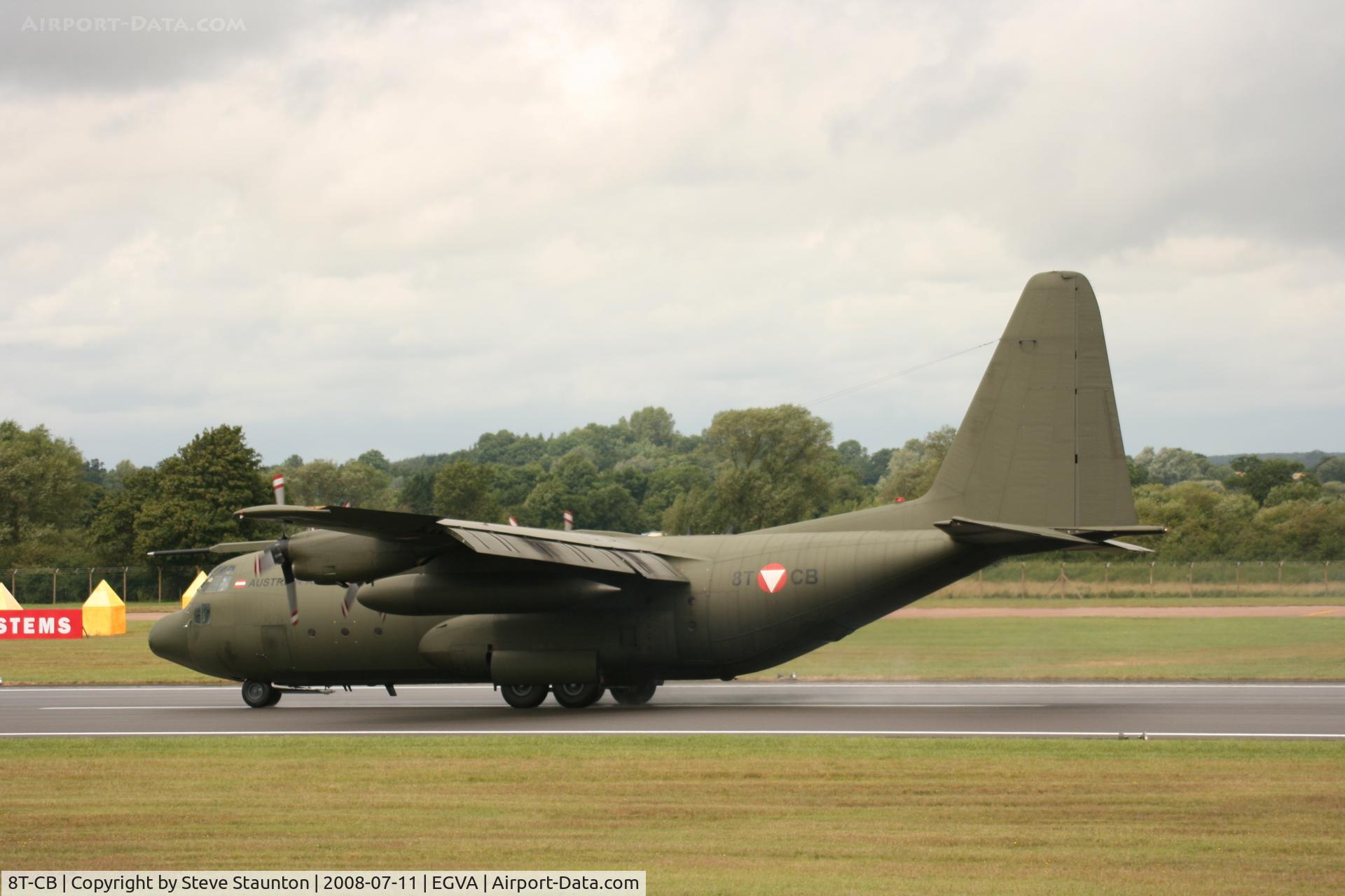 8T-CB, 1967 Lockheed C-130K Hercules C.1 C/N 382-4256, Taken at the Royal International Air Tattoo 2008 during arrivals and departures (show days cancelled due to bad weather)