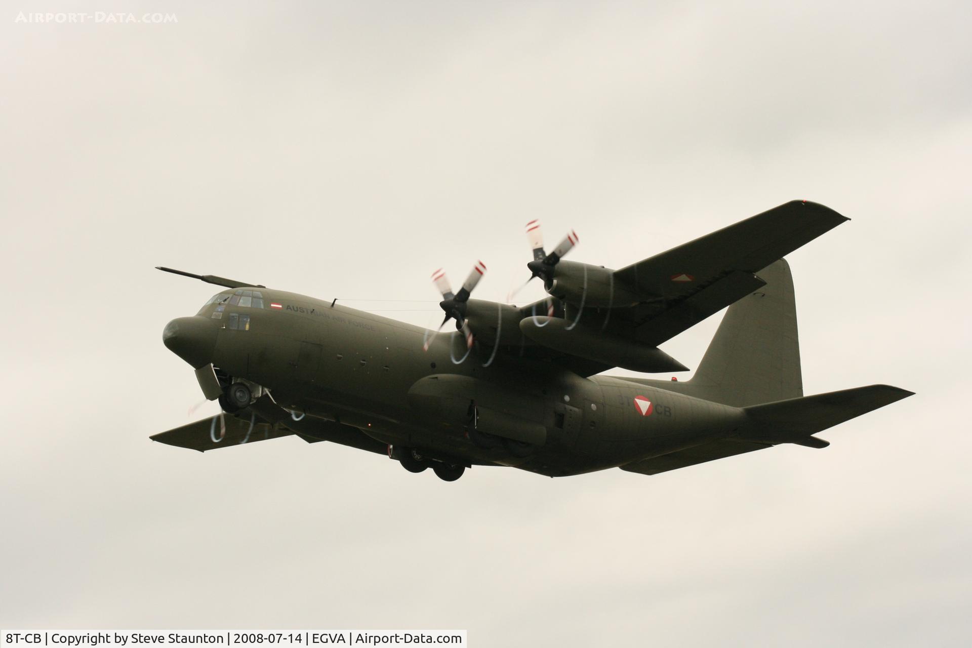 8T-CB, 1967 Lockheed C-130K Hercules C.1 C/N 382-4256, Taken at the Royal International Air Tattoo 2008 during arrivals and departures (show days cancelled due to bad weather)