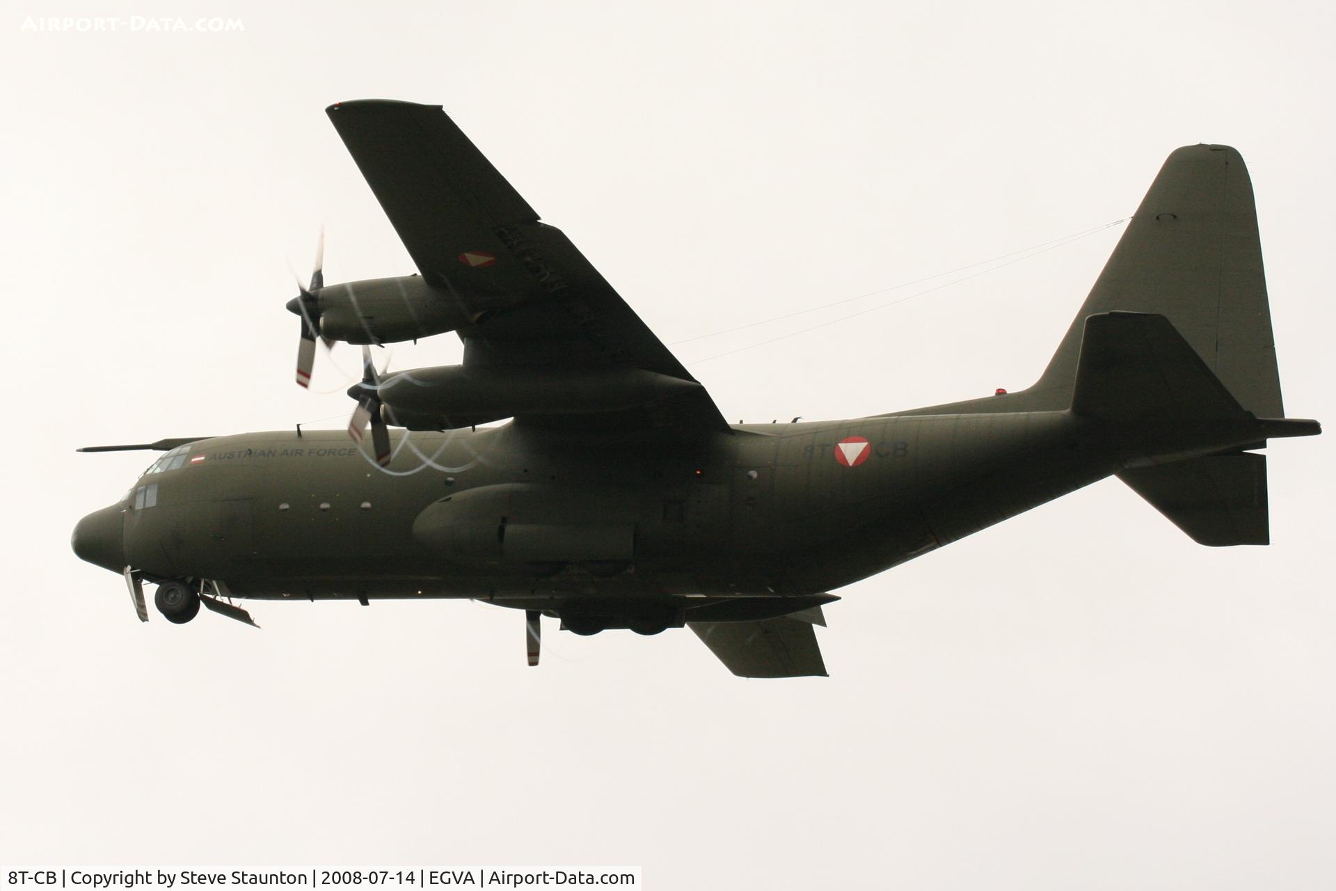 8T-CB, 1967 Lockheed C-130K Hercules C.1 C/N 382-4256, Taken at the Royal International Air Tattoo 2008 during arrivals and departures (show days cancelled due to bad weather)