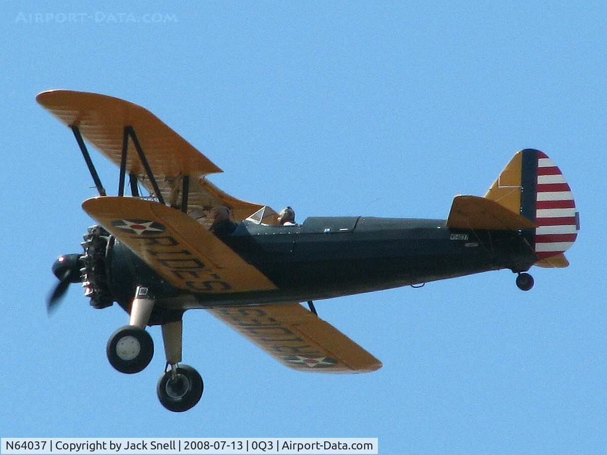 N64037, 1942 Boeing B75N1 C/N 75-6828, Taken at the Schellville Antique Aerodrome Display Weekend