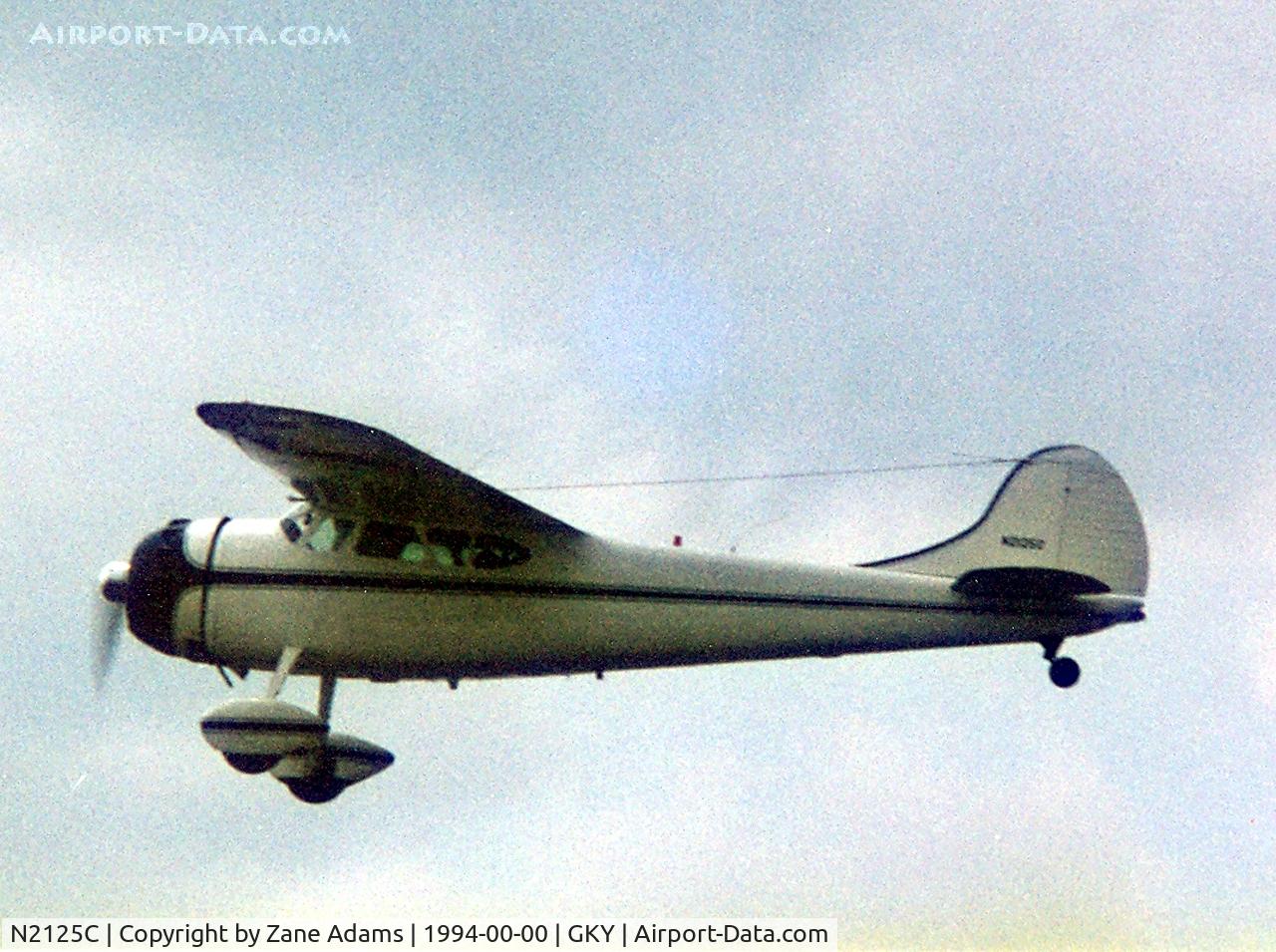 N2125C, 1953 Cessna 195B Businessliner C/N 16110, At Arlington Municipal