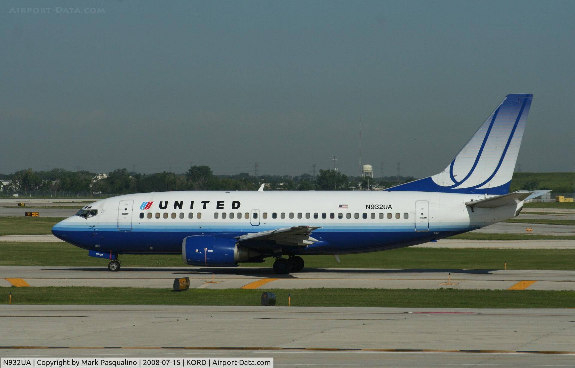 N932UA, 1992 Boeing 737-522 C/N 26658, Boeing 737-500