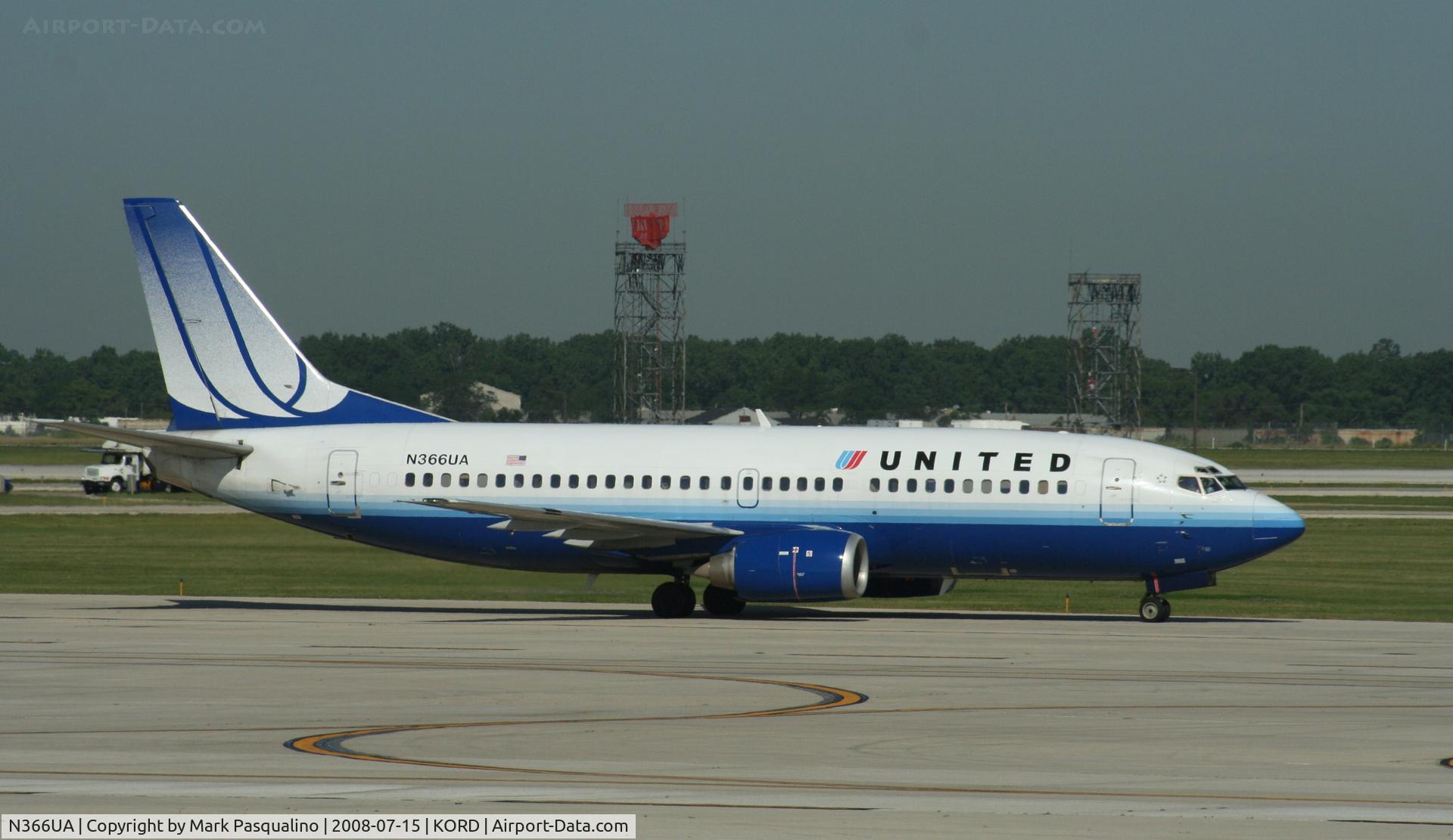 N366UA, 1989 Boeing 737-322 C/N 24535, Boeing 737-300